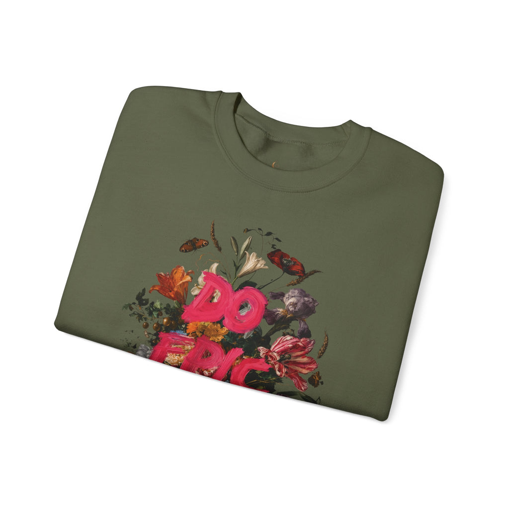 Do the Shit floral collage Sweatshirt | Graphic Crewneck