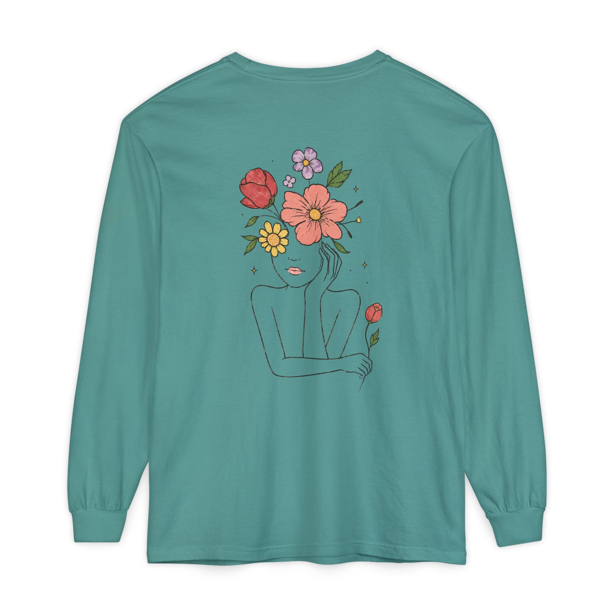 Unisex Garment-dyed Long Sleeve T-Shirt