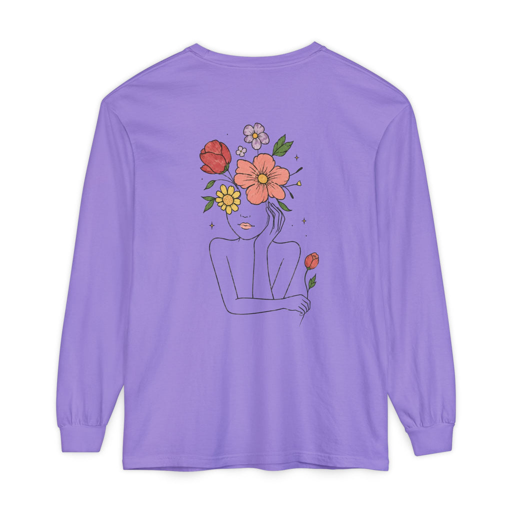 Unisex Garment-dyed Long Sleeve T-Shirt