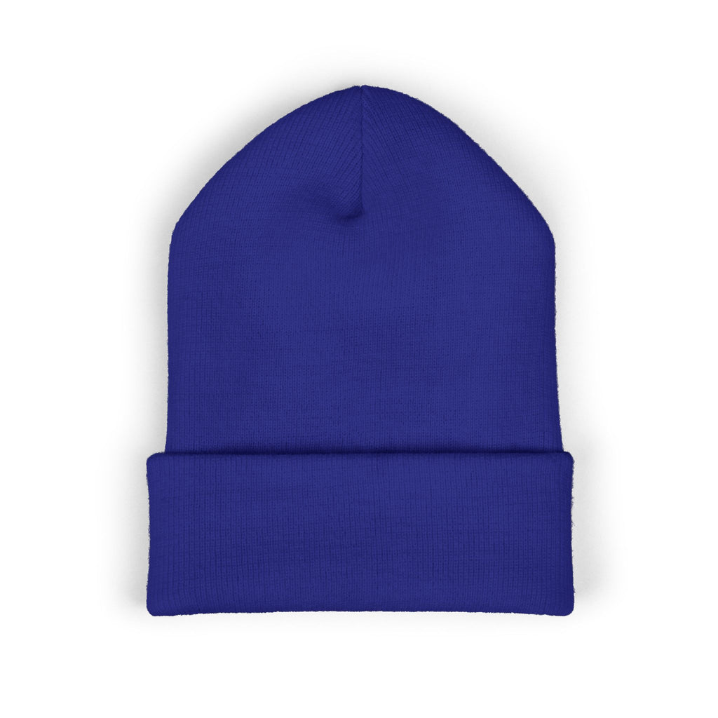 Tiny Floral Skull Embroidered Beanie | Cuffed Beanie