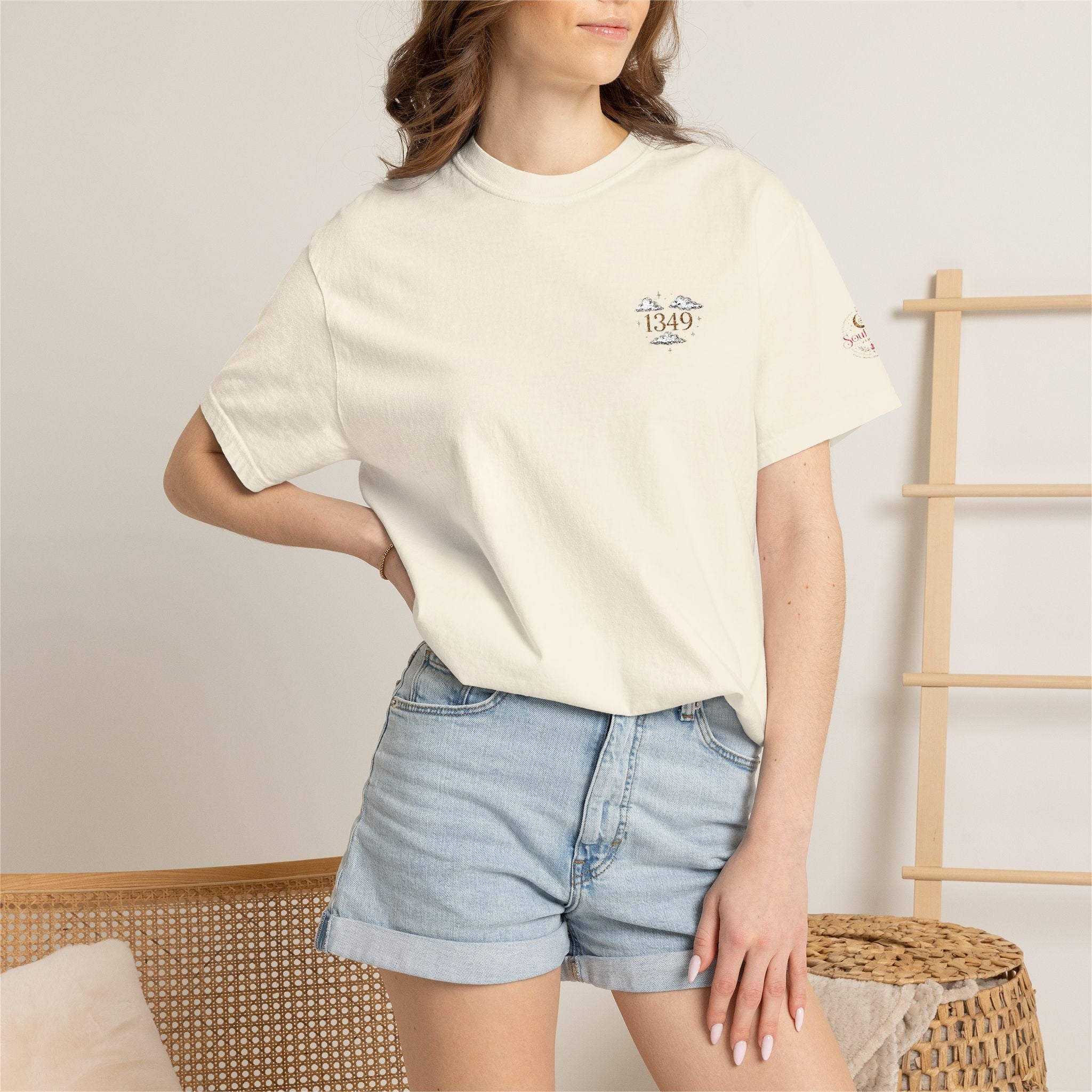 T-Shirt — Minimal Floral Heart Logo Tee