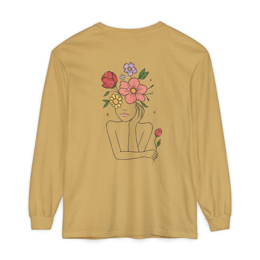 Unisex Garment-dyed Long Sleeve T-Shirt