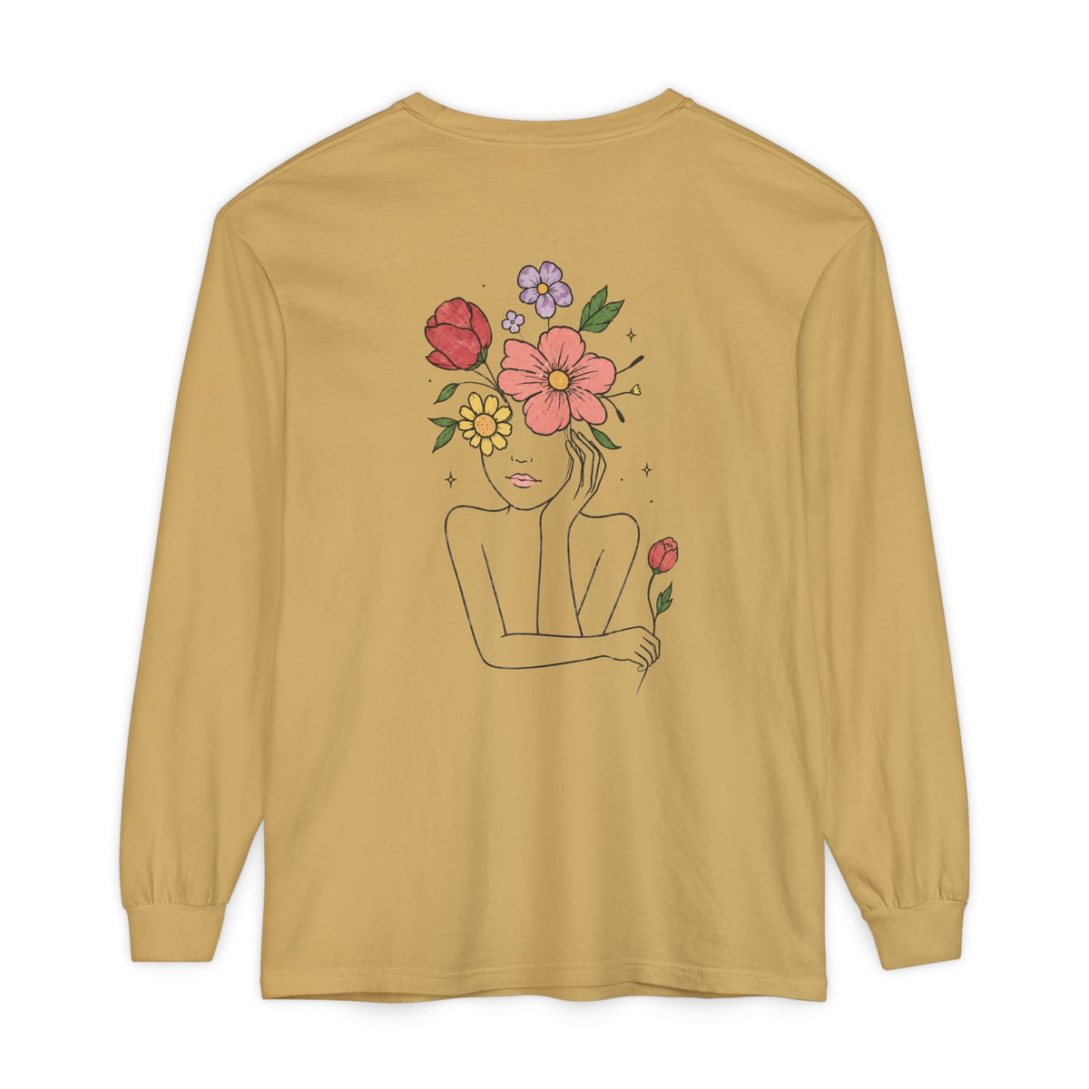 Unisex Garment-dyed Long Sleeve T-Shirt