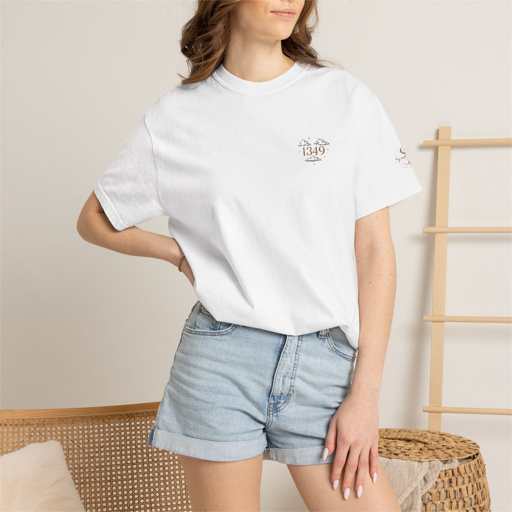 T-Shirt — Minimal Floral Heart Logo Tee