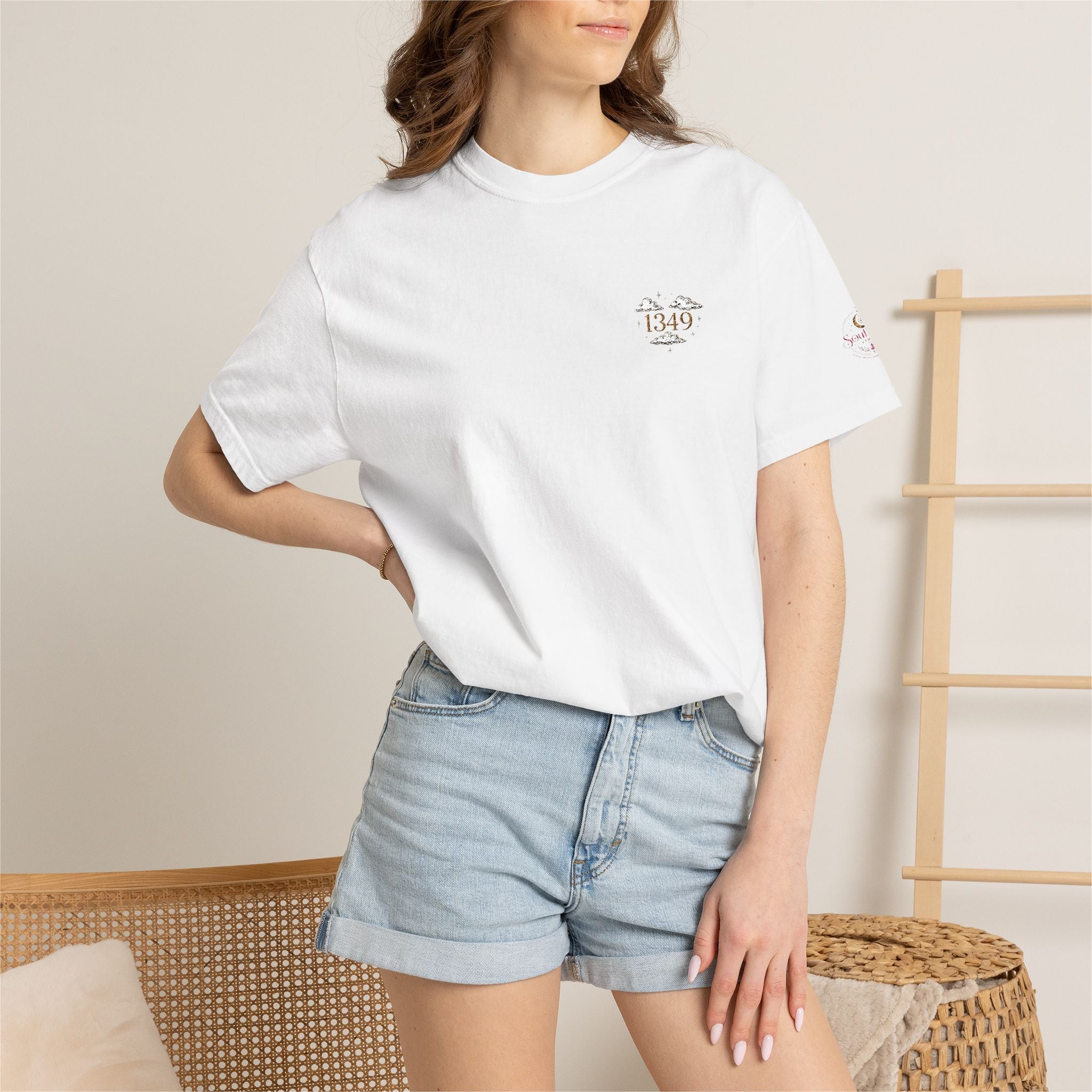 T-Shirt — Minimal Floral Heart Logo Tee
