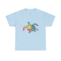 Sea Turtle Rainbow Drip T-Shirt — Colorful Ocean Wildlife Tee