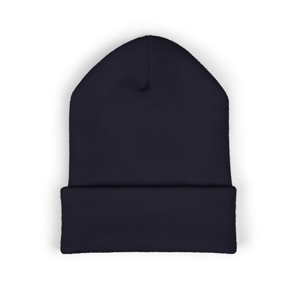 Tiny Floral Skull Embroidered Beanie | Cuffed Beanie