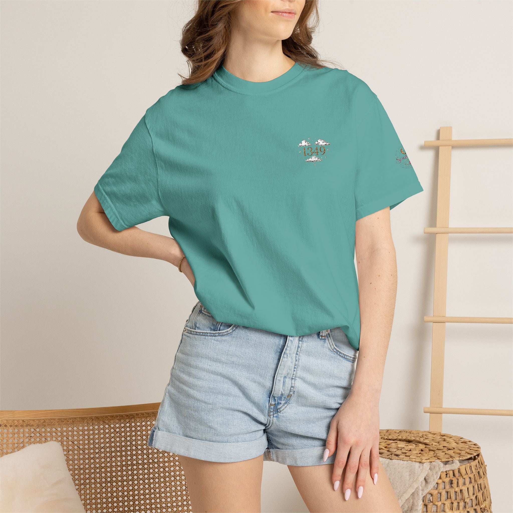 T-Shirt — Minimal Floral Heart Logo Tee