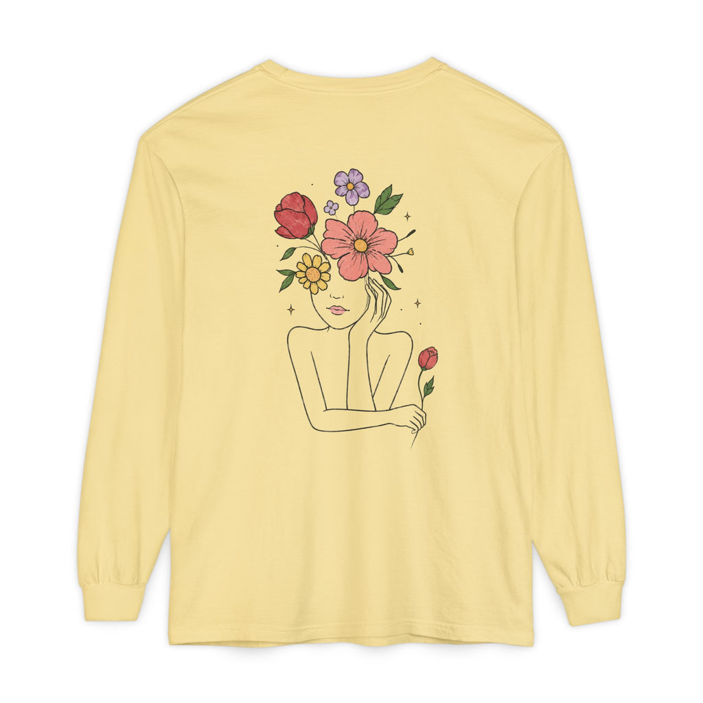 Unisex Garment-dyed Long Sleeve T-Shirt