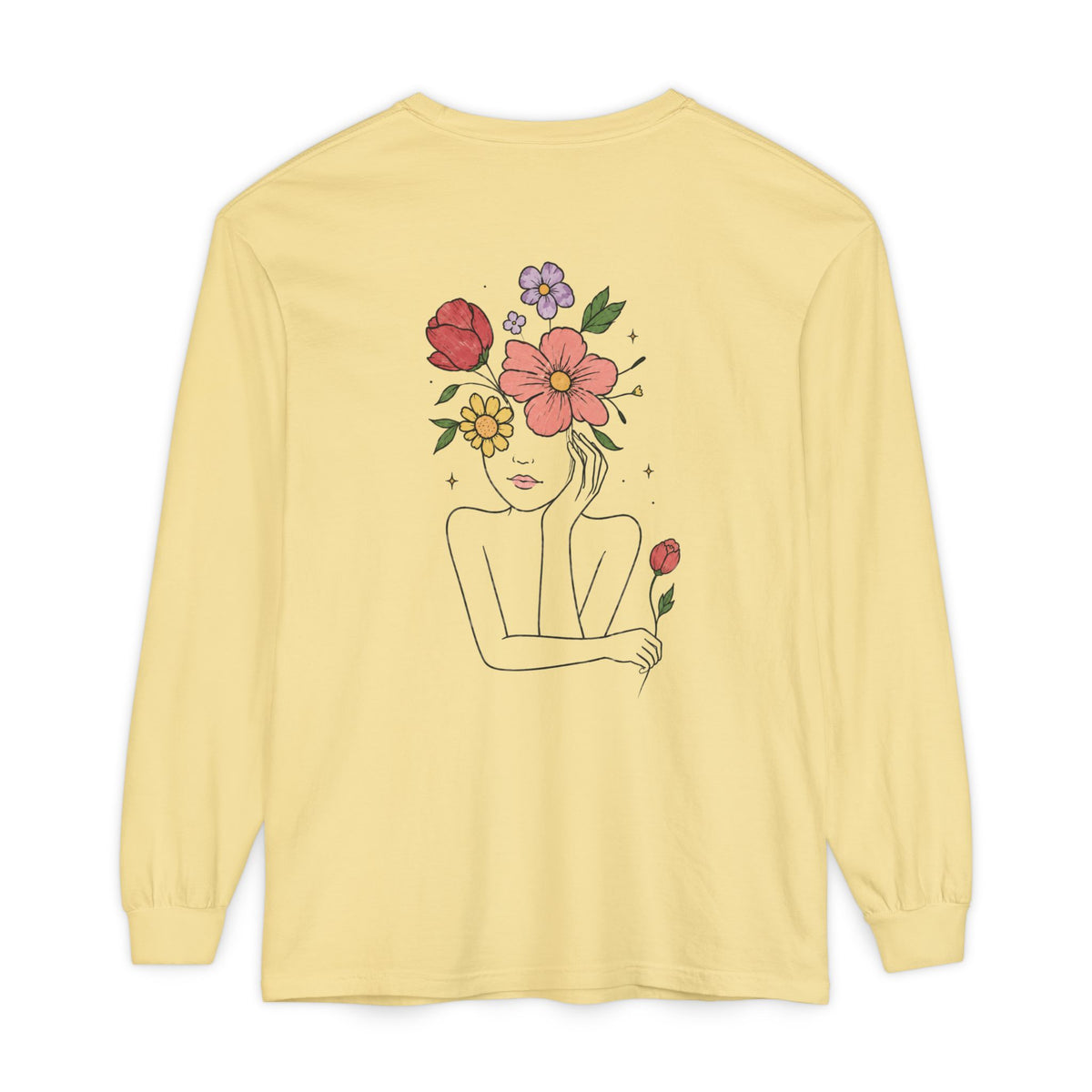 Unisex Garment-dyed Long Sleeve T-Shirt