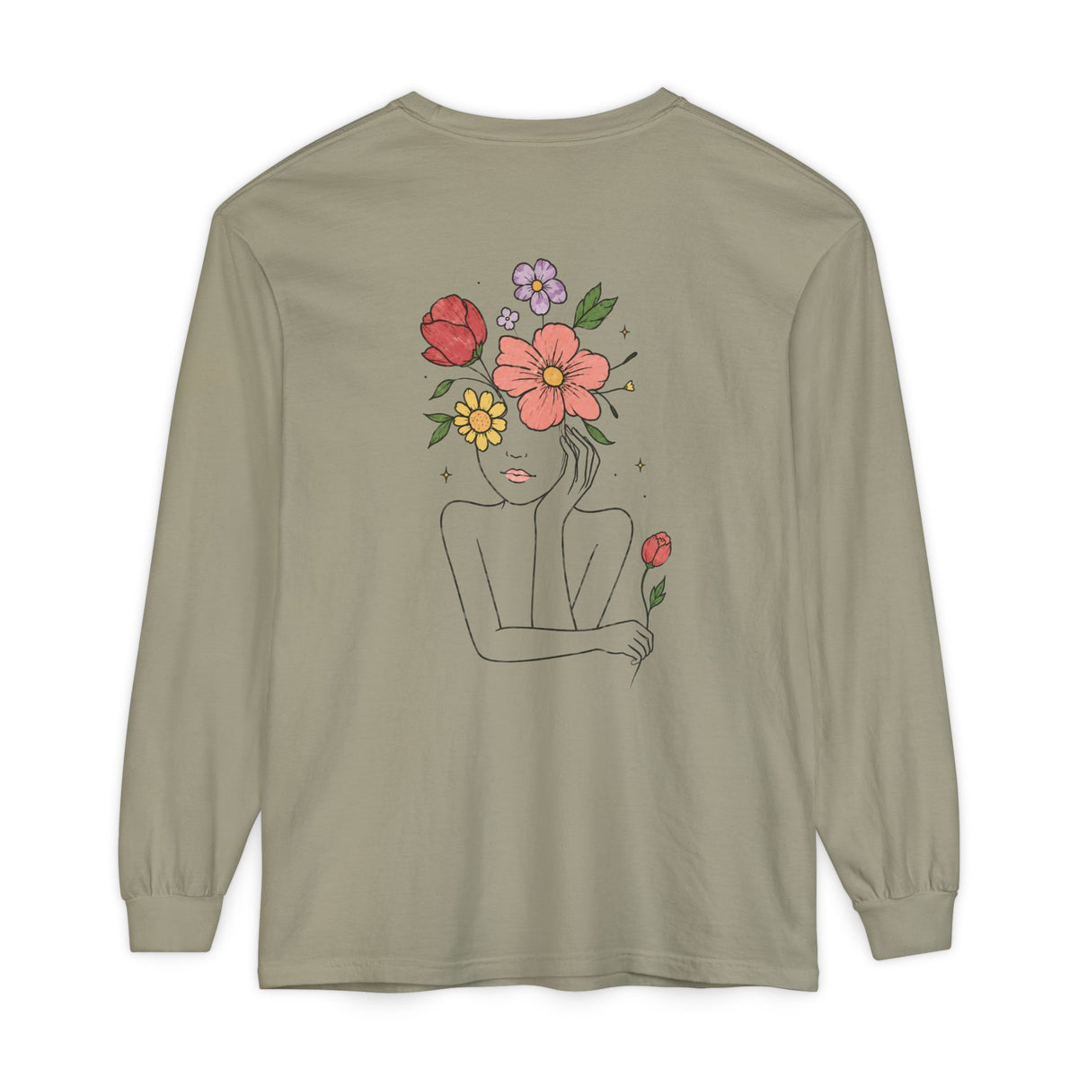 Unisex Garment-dyed Long Sleeve T-Shirt