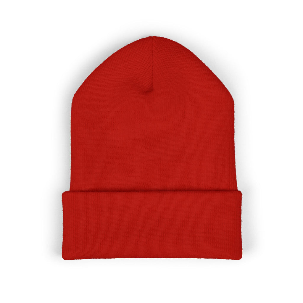 Tiny Floral Skull Embroidered Beanie | Cuffed Beanie
