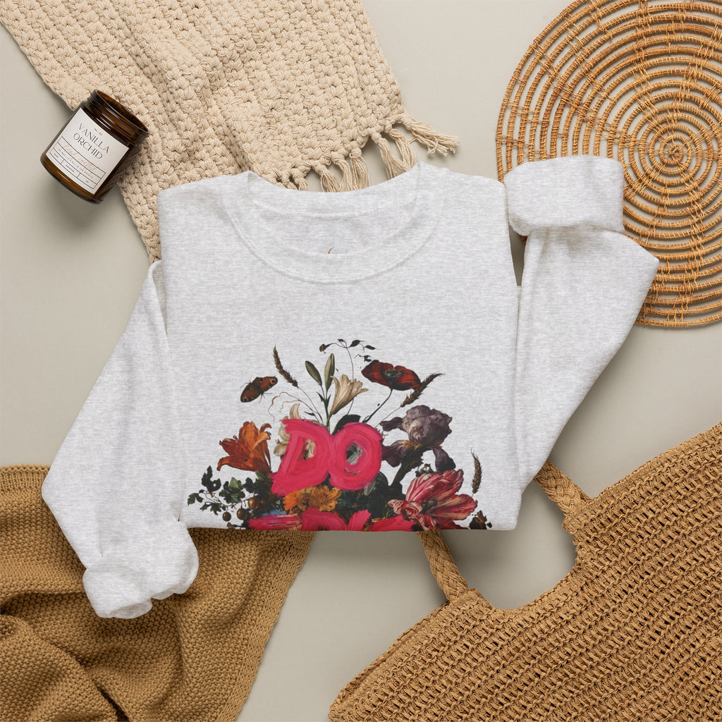 Do the Shit floral collage Sweatshirt | Graphic Crewneck