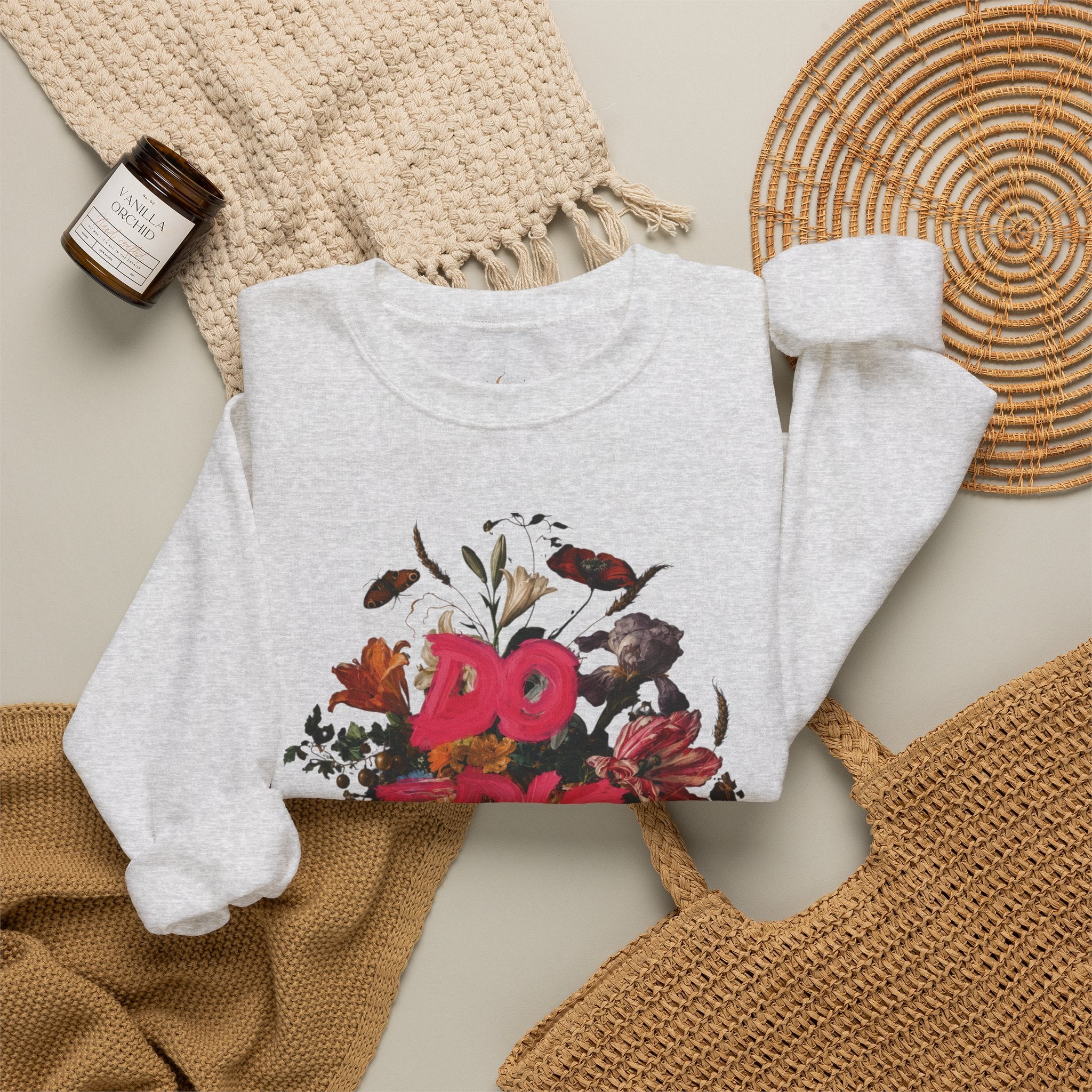 Do the Shit floral collage Sweatshirt | Graphic Crewneck
