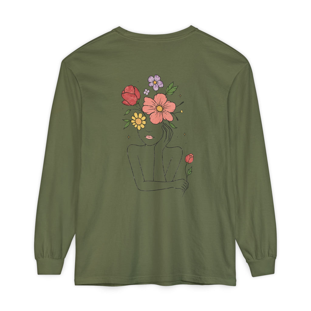 Unisex Garment-dyed Long Sleeve T-Shirt
