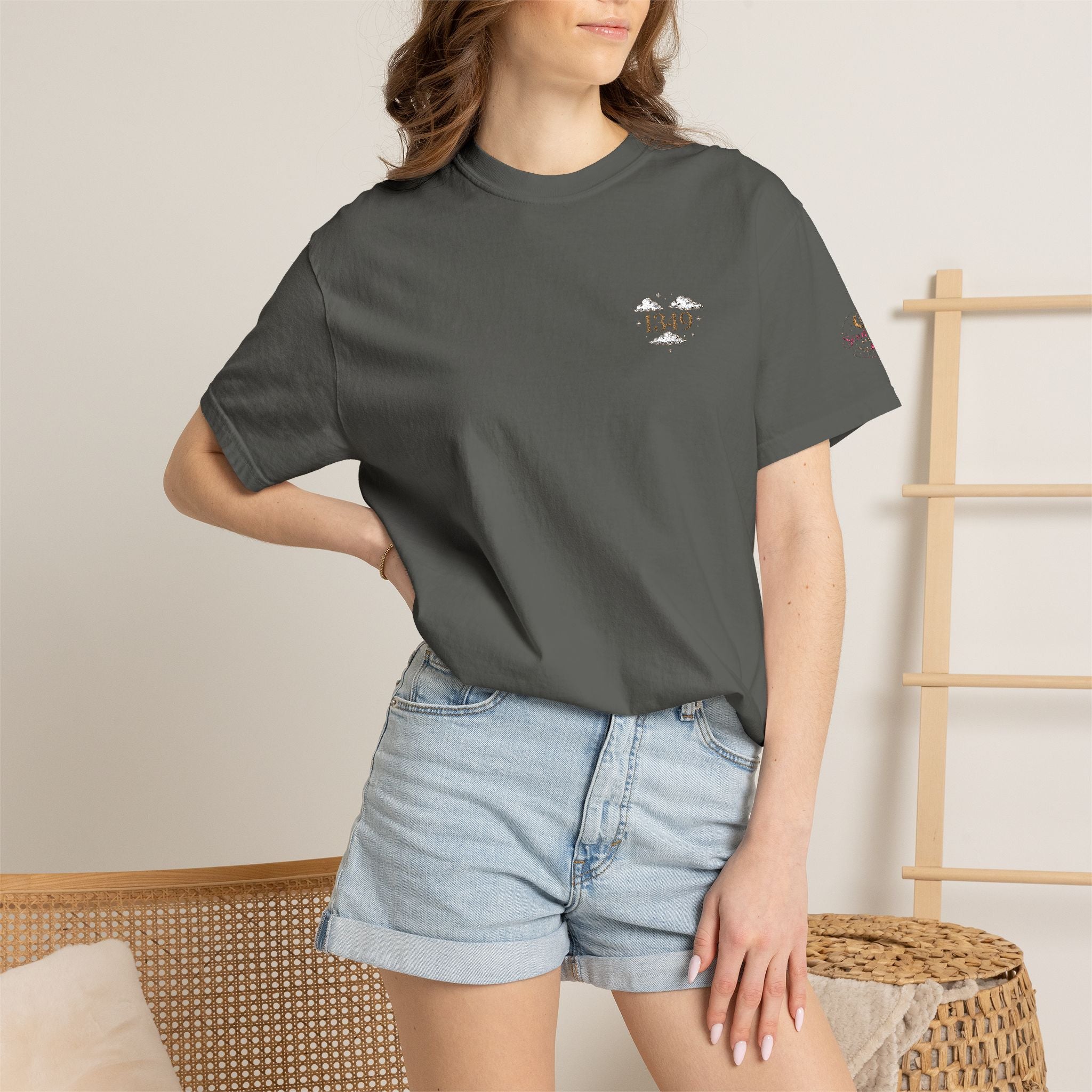 T-Shirt — Minimal Floral Heart Logo Tee