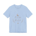 Energy Protected tee | Crescent Moon, Floral Laurel, Minimal Celestial Design