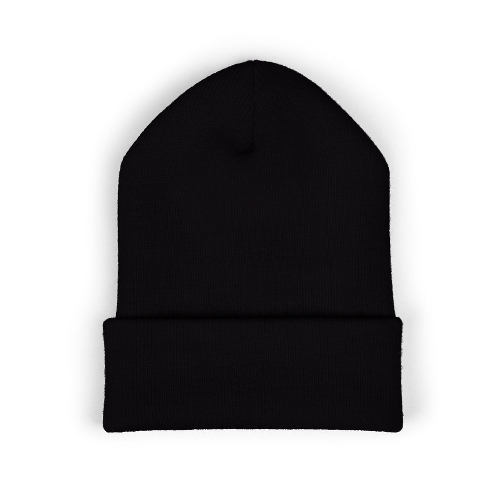 Tiny Floral Skull Embroidered Beanie | Cuffed Beanie