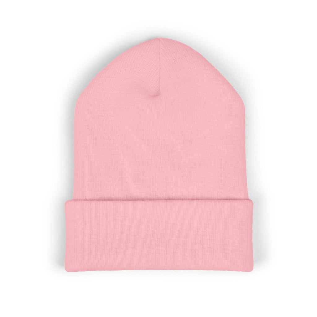 Tiny Floral Skull Embroidered Beanie | Cuffed Beanie