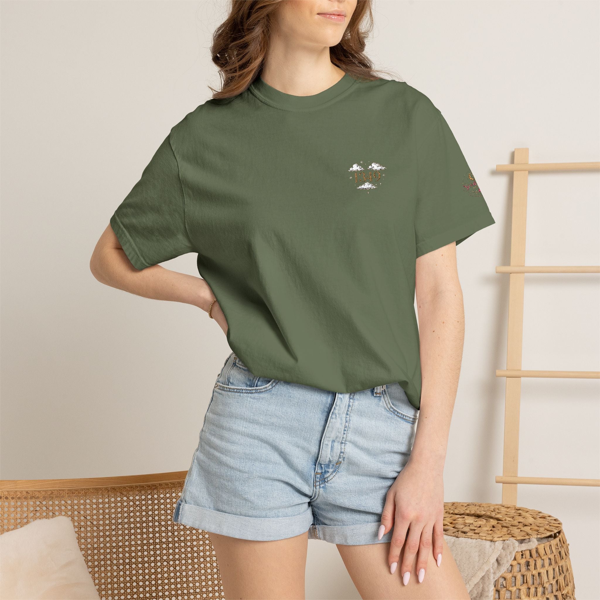 T-Shirt — Minimal Floral Heart Logo Tee