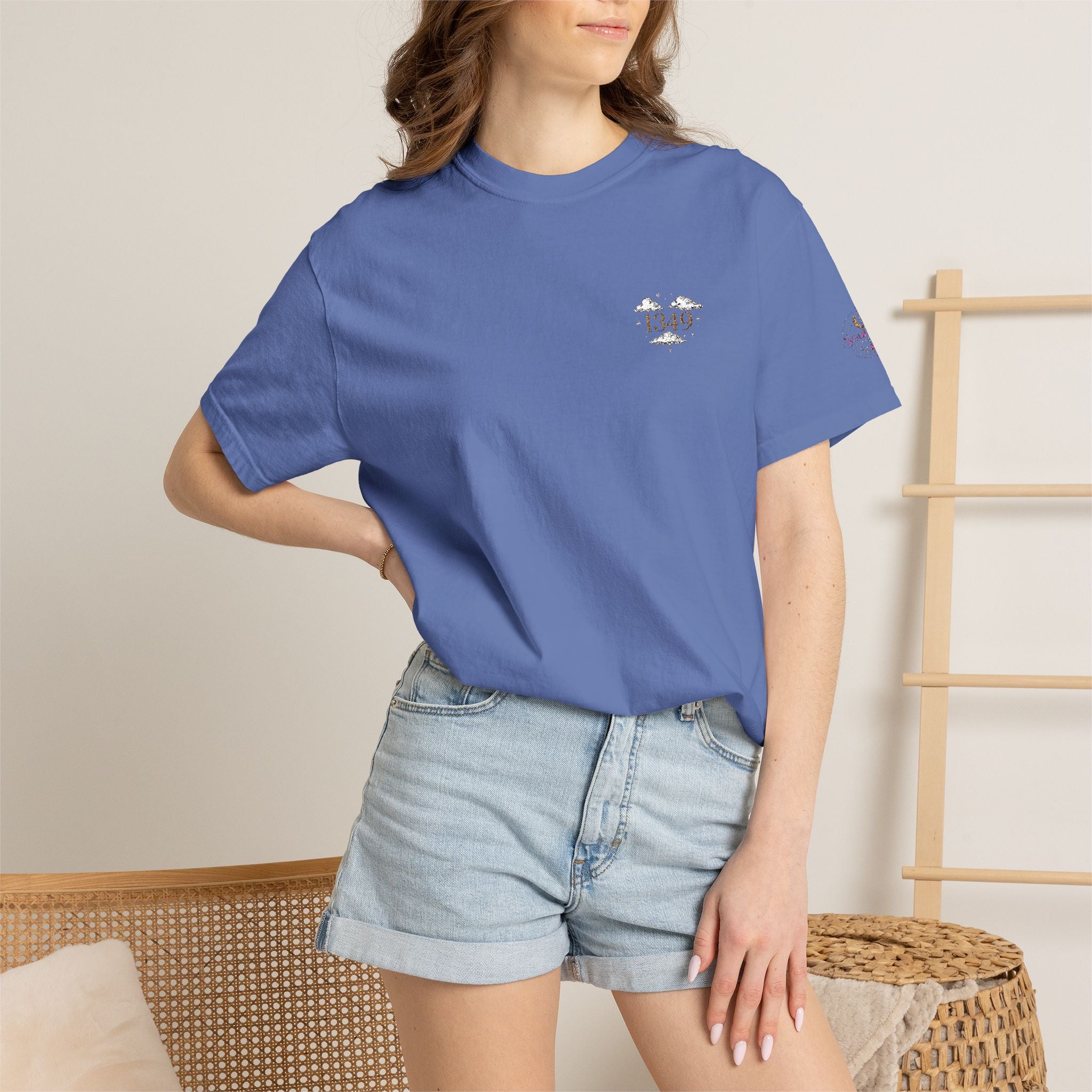 T-Shirt — Minimal Floral Heart Logo Tee