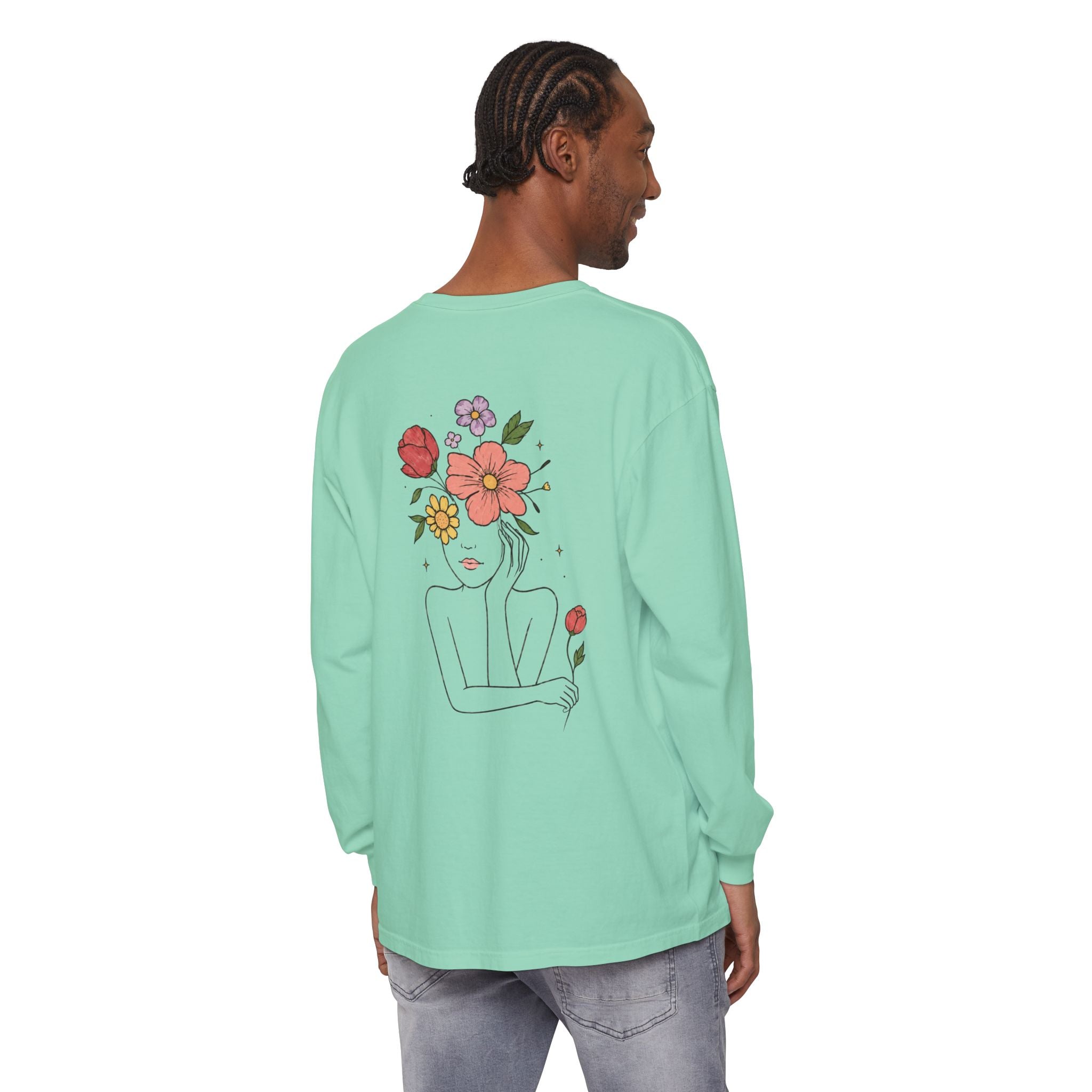 Unisex Garment-dyed Long Sleeve T-Shirt