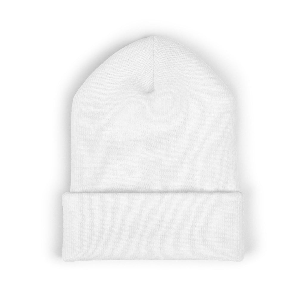 Tiny Floral Skull Embroidered Beanie | Cuffed Beanie