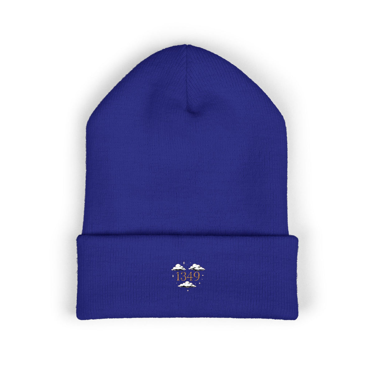 Tiny Floral Skull Embroidered Beanie | Cuffed Beanie