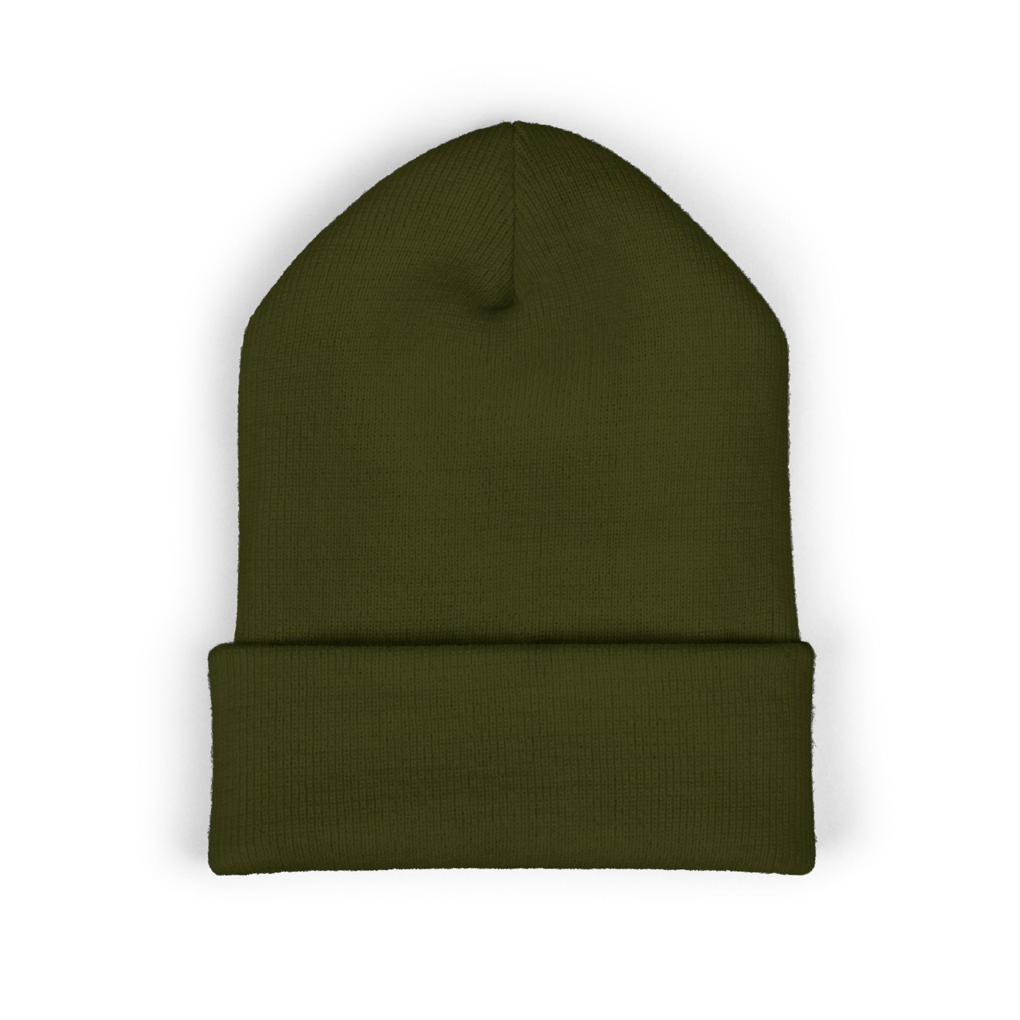 Tiny Floral Skull Embroidered Beanie | Cuffed Beanie