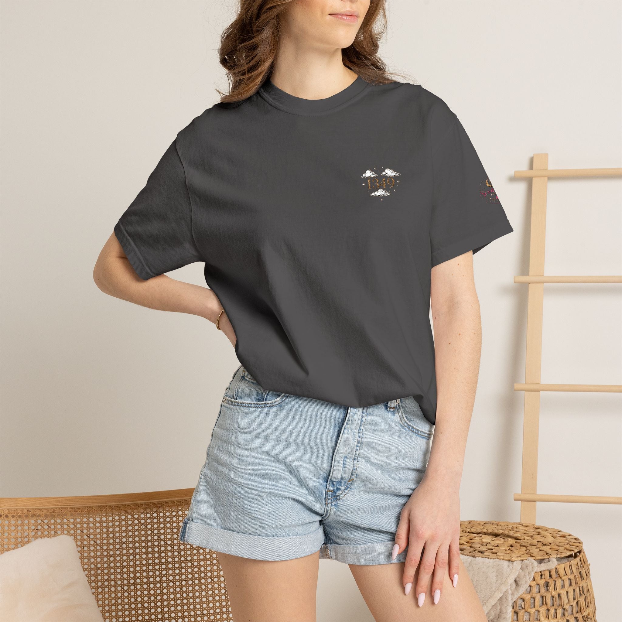 T-Shirt — Minimal Floral Heart Logo Tee