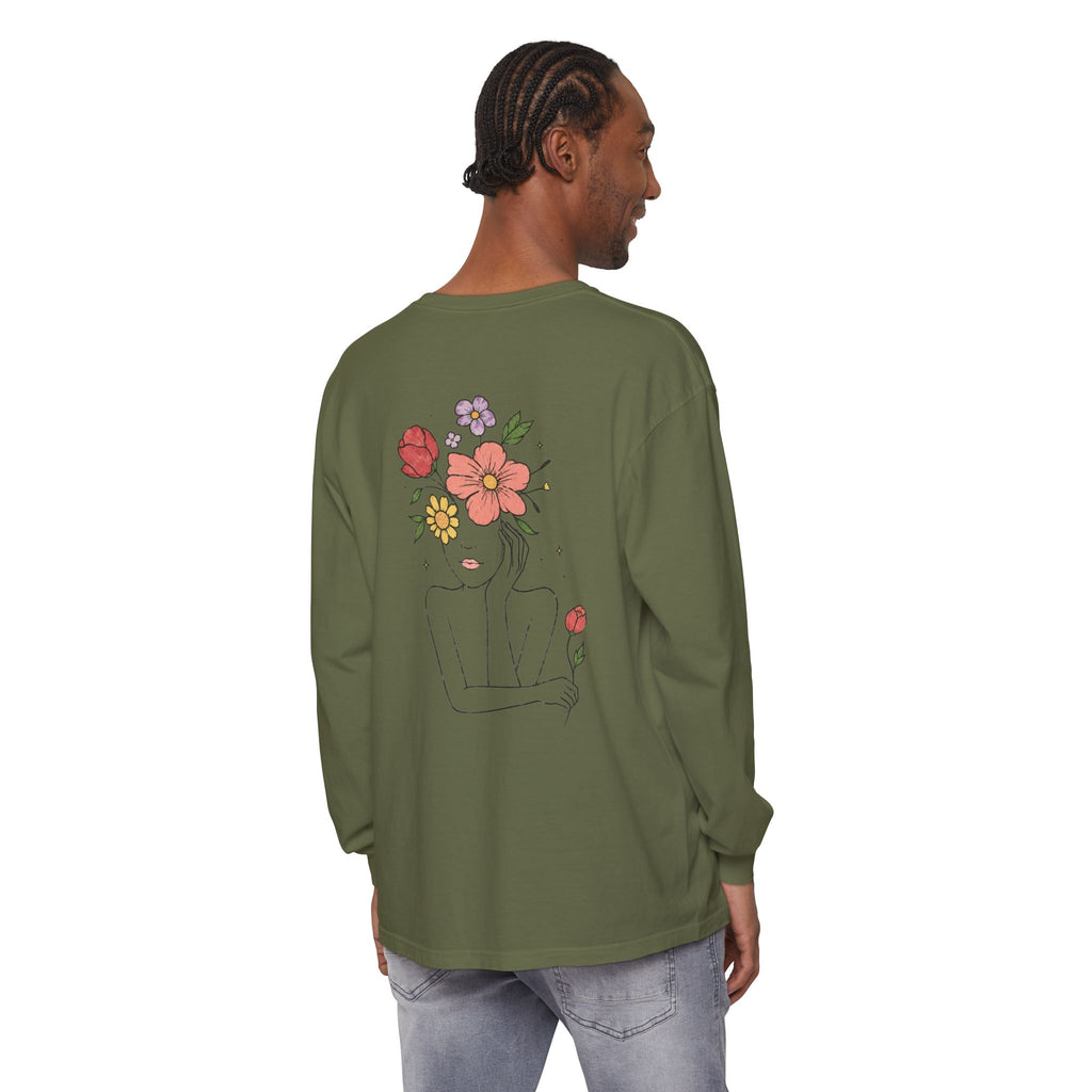 Unisex Garment-dyed Long Sleeve T-Shirt