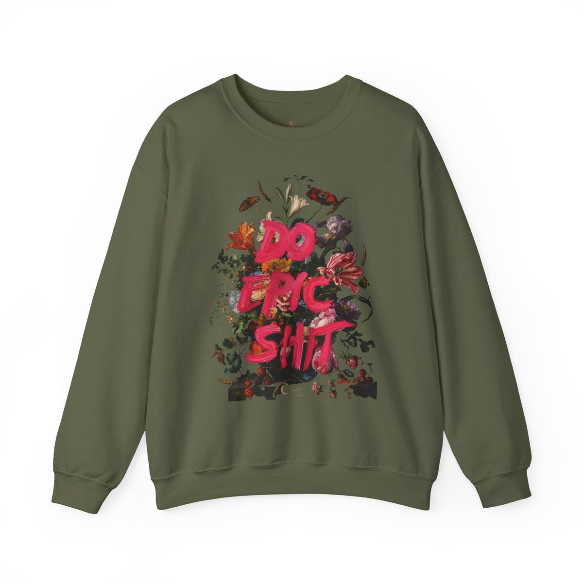 Do the Shit floral collage Sweatshirt | Graphic Crewneck