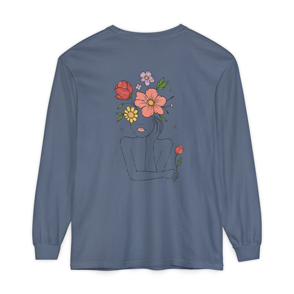 Unisex Garment-dyed Long Sleeve T-Shirt