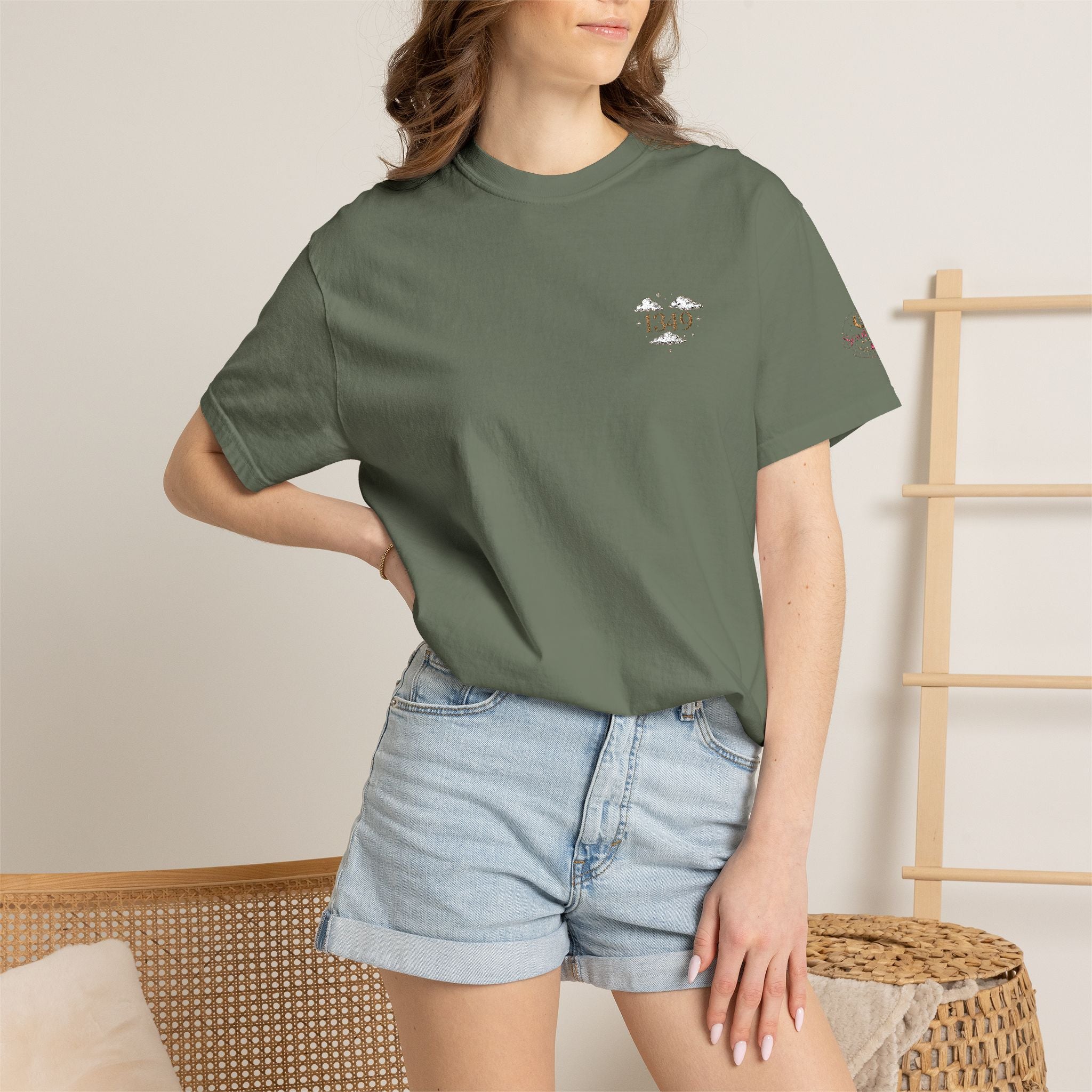 T-Shirt — Minimal Floral Heart Logo Tee