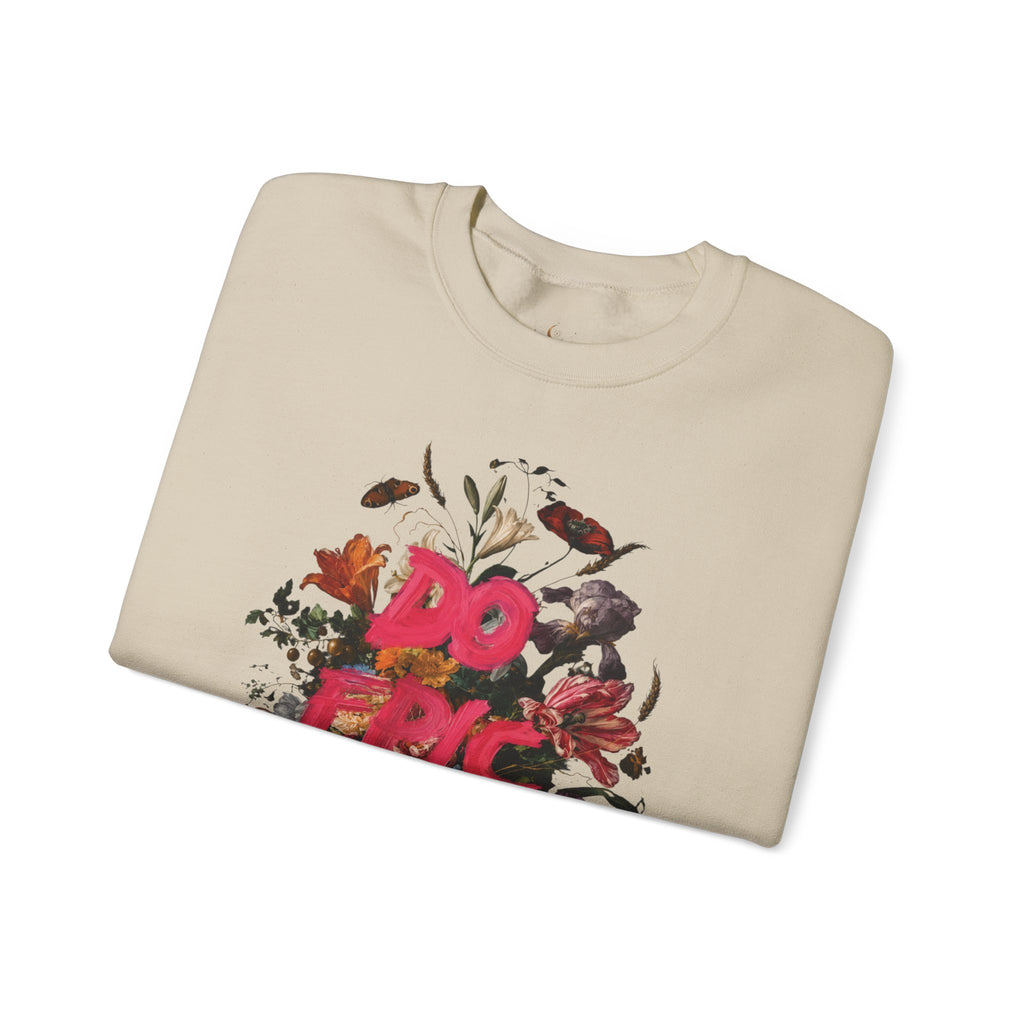 Do the Shit floral collage Sweatshirt | Graphic Crewneck