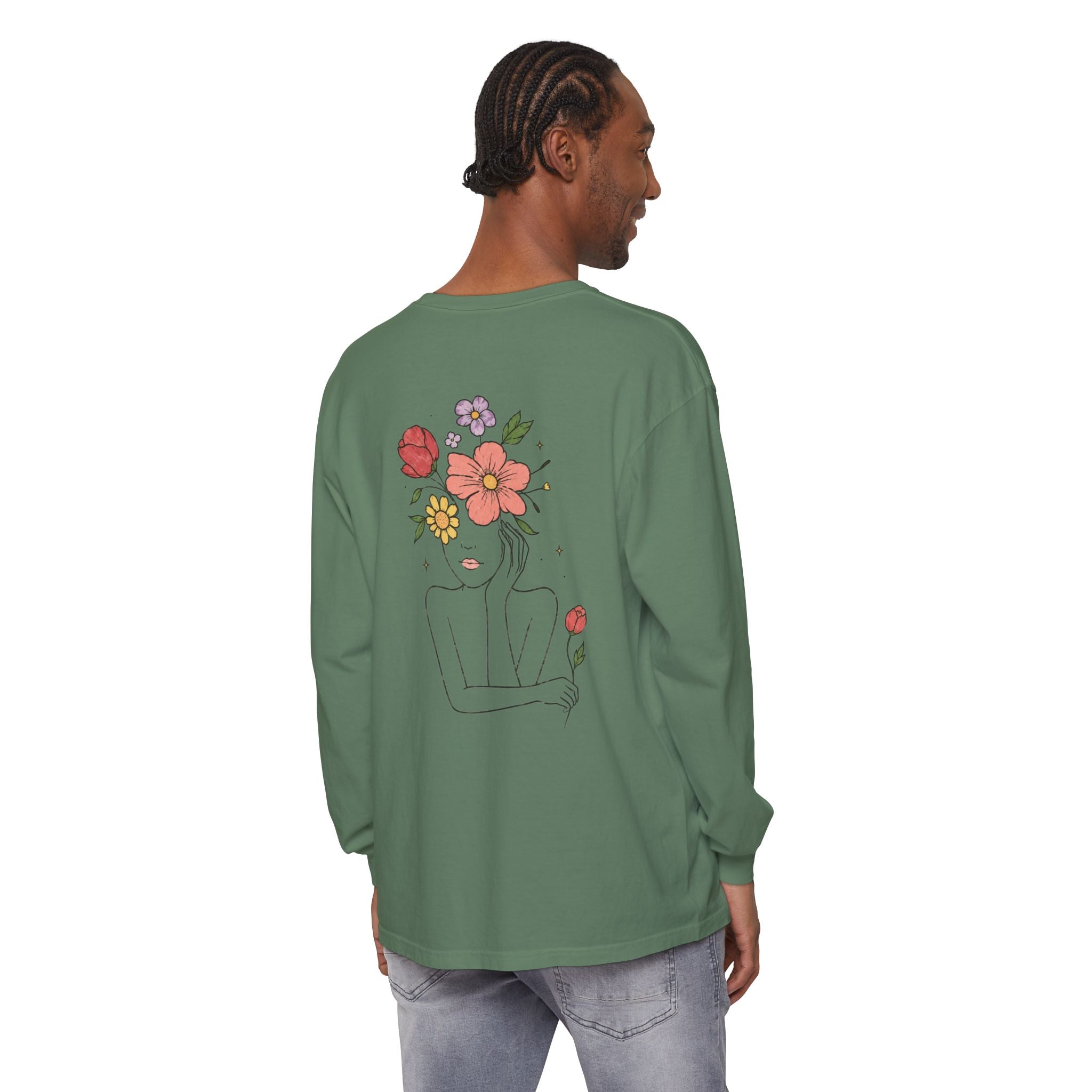 Unisex Garment-dyed Long Sleeve T-Shirt