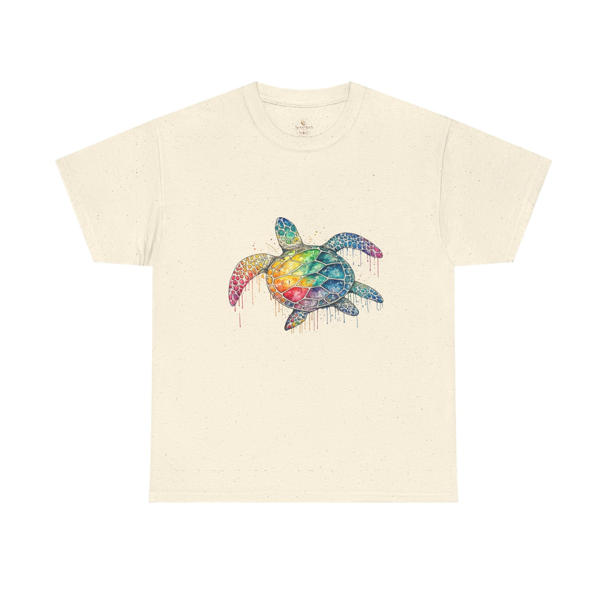Sea Turtle Rainbow Drip T-Shirt — Colorful Ocean Wildlife Tee