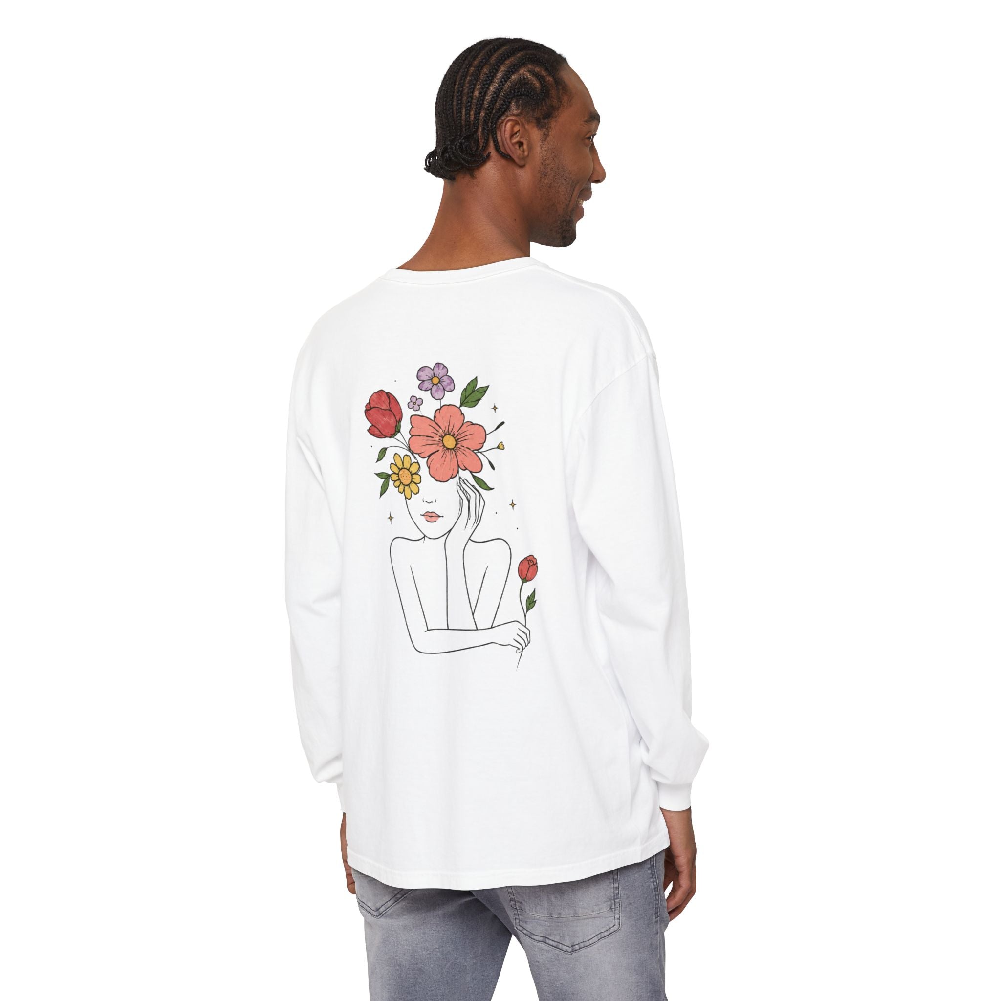 Unisex Garment-dyed Long Sleeve T-Shirt